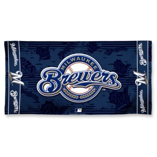 Milwaukee Brewers 30x60 Fiber Reactive Beach Towel MLB