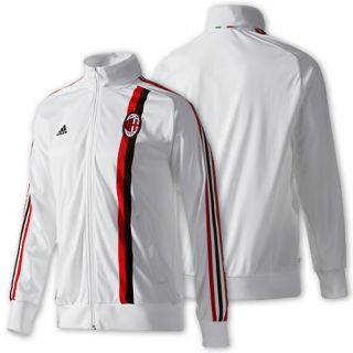 Adidas AC Milan 2011 Soccer Track Jacket White Red Black Brand New
