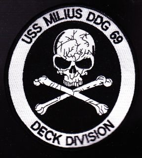 USS Milius DDG 69 Missile Destroyer Military Patch