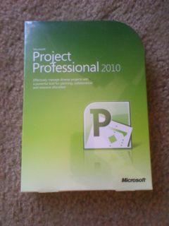 MICROSOFT PROJECT PROFESSIONAL 2010 FULL VERSION BRAND NEW SEALED