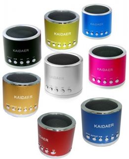 Kaidaer Mini Stereo Heavy Bass Speaker TF Card MP3 USB Player Speaker