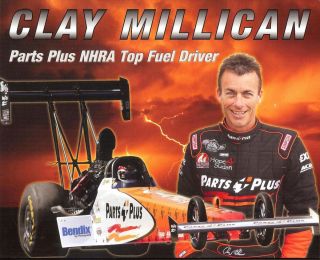 2012 Clay Millican NHRA Top Fuel Postcard
