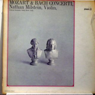 Nathan Milstein Mozart Bach Violin Concerto LP Mint PC 4013 Mono