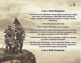 Drill Sergeant Poem Prayer Personalized Military Print