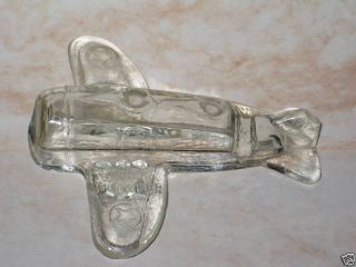 Vintage Glass Army Bomber Candy Dispenser Millstein Co