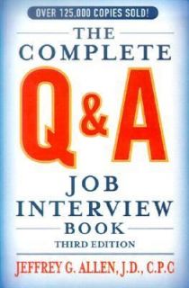 and A Job Interview Book by Jeffrey G. Allen 2000, Paperback