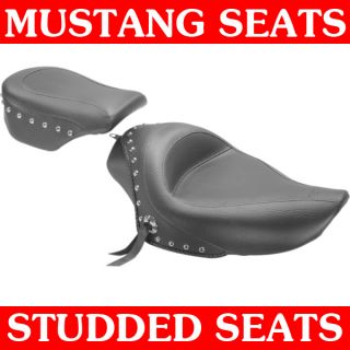 Mustang Studded Solo Seat Rear Set for 2004 2012 3 3 Gal Tank Harley