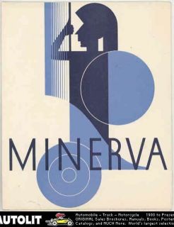 1932 1933 Minerva 16 80ps Berline Brochure German
