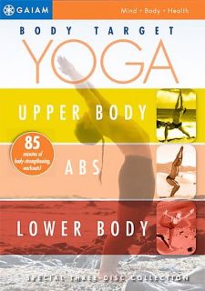 Body Target Yoga Media Set DVD, 2006, 3 Disc Set