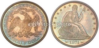 1874, Seated Liberty Half Dollar