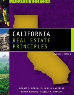 California Real Estate Principles, Copyright Update by Cecilia A