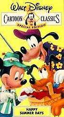 Walt Disney Cartoon Classics Special Edition   Happy Summer Days (VHS
