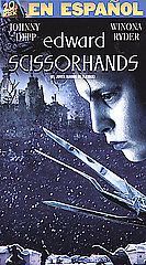 Edward Scissorhands VHS, 2002, Spanish Dubbed