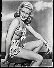 Vintage 1945 Peggy Knudsen Stockings Legshow Photograph Pin Up