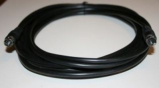Mini Din Minidin 9 pin Male to Male 15 ft Black Cable