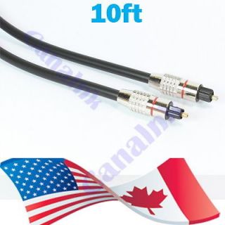 10FT Digital Audio Optical Optic Fiber Cable Toslink SPDIF Cord 10F 3
