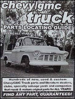 Find Chevy Pickup PARTS with this book 1970 1971 1972 1973 1974 1974
