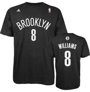 Nets Deron Williams Black Name and Number Jersey T Shirt Player Tee