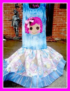 girls Custom Boutique LaLaLoopsy appliquéd EASTER twirly DRESS 2 3 4T