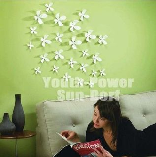 3D Flower wall sticker POP UP sticers home decor white black red green