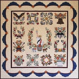 Baltimore Liberty 4th July Applique P3 Quilt Patterns