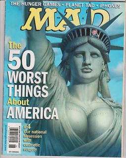 MAD MAGAZINE #515 JUNE 2012 THE HUNGER GAMES, 50 WORST THINGS ABOUT