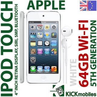 BNIB APPLE iPod Touch 64GB WHITE/SLAVE 5th Generation Wi Fi FACTORY