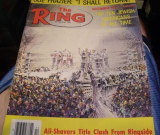 Dec 1977 The Ring Magazine  Joe Frazier, Ali v Shavers, Jewish
