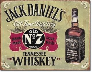 Jack Daniels Hand Made Whiskey Retro Metal Tin Sign Ad Decor Poster