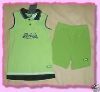 Reebok Green Bike Short Dress Set Size 4T