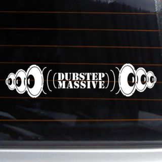 DUBSTEP MASSIVE #2 Vinyl Decal 9x2 car wall sticker caspa flux