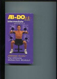 Pro Model Intermediate Workout Abdominal Aerobics VHS OOP RARE AM3
