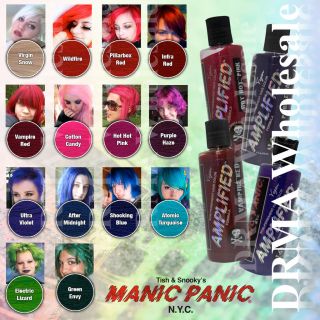 AMPLIFIED Semi Permanent VEGAN Hair Dye Color ALL COLORS 4 Oz NEW