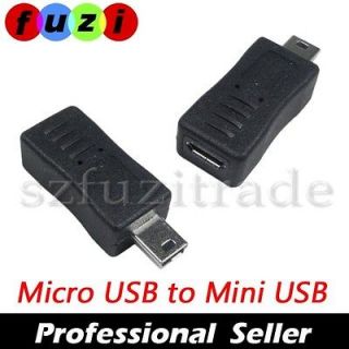 Mini USB 2.0 A 5 Pin Male to Micro B 5 Pin Female jack Adapter M/F