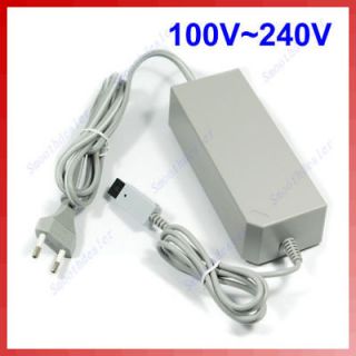 7A AC Wall Adapter/Power Supply+Cord Cable for Nintendo Wii New Grey