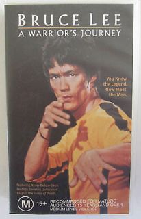 BRUCE LEE A WARRIORS JOURNEY RARE PAL VHS VIDEO TAPE