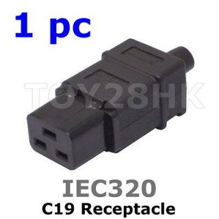 IEC320 Standard C19 Power Cable Cord Connector C19 Female Receptacle