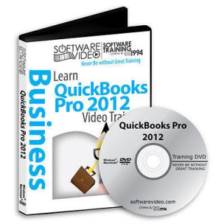 QuickBooks Pro 2012 Training DVD 128 Video Tutorials 6 hr Accounting