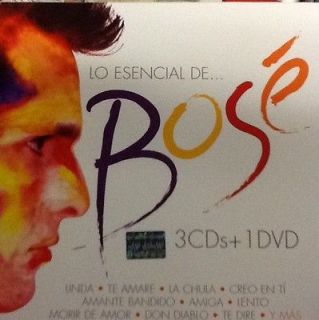 CD + 1 DVD MIGUEL BOSE Lo Esencial LIKE NEW Exitos 3CDs+1DVD