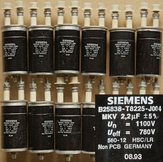 Siemens 2.2 µF MKV OIL high end capacitor one of the best 2uF