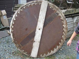 Antique Large 46.5 FRICK SAWMILL Saw Blade Industrial Art Saw Mill