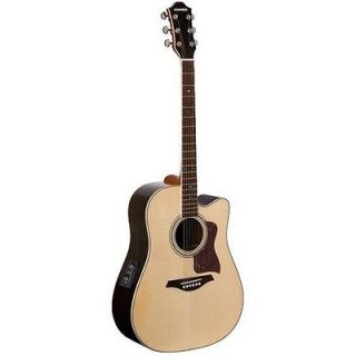 HOHNER DR500CE SOLID SPRUCE TOP DISCONTINUED ACOUSTIC/ELECTRIC GUITAR