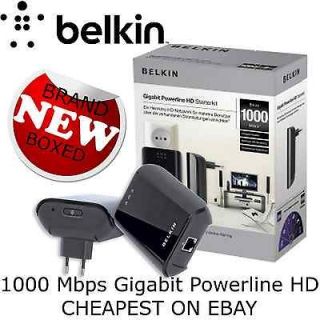 Powerline Homeplug Ethernet Adapter Gigabit Kit 1000Mbps HD dLAN NEW