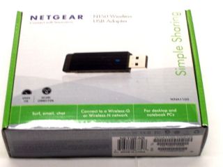 WNA1100 100ENS Wireless N USB Adapter New In Factory Sealed Packaging