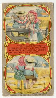 ADRIAN MICH THE PAGE WOVEN WIRE FENCE CO CHILDREN OLD TRADE CARD