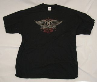 AEROSMITH Distressed Wings S M L XL XXL tee t Shirt NEW