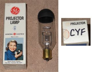 CYF (CYM) Projector Lamp/Bulb GE   NOS   35mm Slide Projector/Film