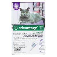 ADVANTAGE II FOR CATS over 9 lbs Two 4 packs (8 doses)