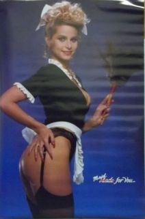 Maid For You 23x35 80s Pin Up Girl Poster 1986
