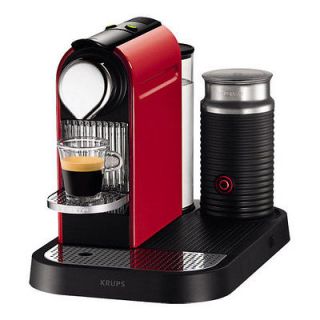 Krups Nespresso CitiZ And Milk Fire Engine Red Espresso Coffee Machine